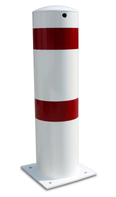 Rammschutzpoller mit Fußplatte